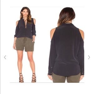 Equipment femme cold shoulder blouse